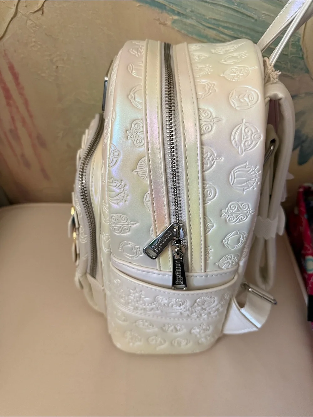 Loungefly Disney Princess Bows Iridescent Mini Backpack New! box Lunch Exclusive